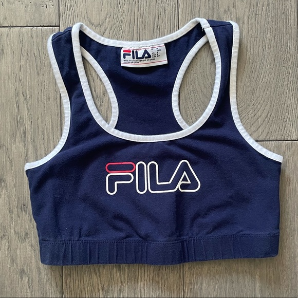 Navy Blue Fila Sports Bra - Picture 1 of 2